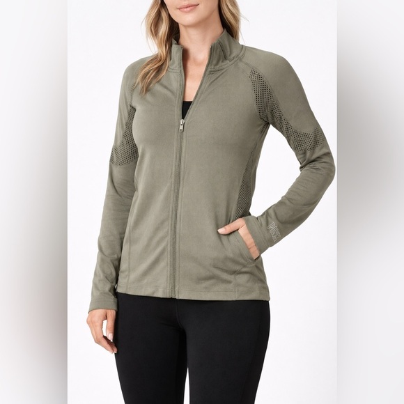 Victoria's Secret Jackets & Blazers - Victoria’s Secret PINK Olive Green Seamless Jacket Women’s Size M